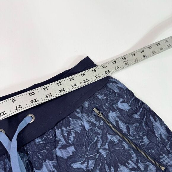 Athleta Pants Womens 8 Trekkie North Jogger Blue Zip Pockets Pull On Drawstring - Picture 10 of 12